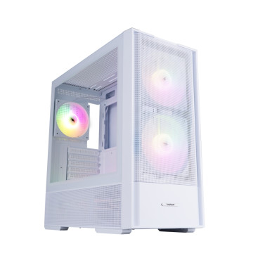1STPLAYER AU7 ARGB, ATX, 3x120mm ARGB, White, AU7-WH-2FA7-14-W-2FA7R-W-1FA7-W