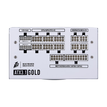 1STPLAYER NGDP GOLD 1200W, ATX 3.1, 80 PLUS Gold, PCIe 5.1, White, HA-1200BA4-WH