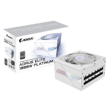Gigabyte AE1000PM PG5 ICE, 1000W, 80 PLUS Platinum, GP-AE1000PM PG5 ICE, белый