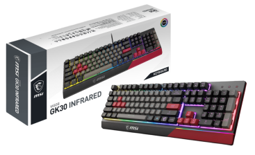 Клавиатура MSI Vigor GK30 INFARED плунжерная проводная (Черный)