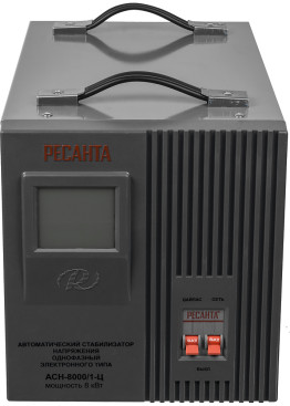 Стабилизатор напряжения Ресанта АСН-8000/1-Ц однофазный серый (63/6/7)