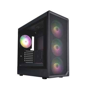 1STPLAYER AU8 ARGB, E-ATX, 4x140mm ARGB, Black, AU8-BK-4FE7-14