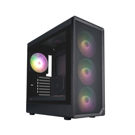 1STPLAYER AU8 ARGB, E-ATX, 4x140mm ARGB, Black, AU8-BK-4FE7-14