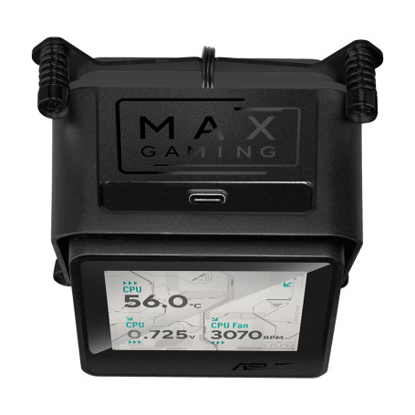 ASUS MAX GAMING LC 360 ARGB LCD, LGA1851/1700/AM5/AM4, 90RC01G1-B0EAY0, черный