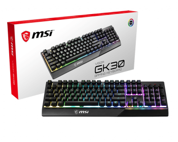 Клавиатура MSI Vigor GK30 плунжерная проводная (Черный)