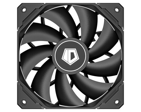 Вентилятор ID-COOLING TF-12025-PRO BLACK 120x120x25мм (60шт./кор, PWM, резиновые углы, черный, 500-1800об/мин) BOX