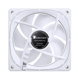Вентилятор JONSBO FR-505WR 120х120х25мм REVERSE (60шт/кор, PWM, ARGB LED, 800-1800об/мин, обратный поток, белый) Retail