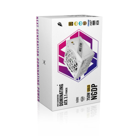 1STPLAYER NGDP GOLD 750W, ATX 3.1, 80 PLUS Gold, PCIe 5.1, White, HA-750BA4-WH