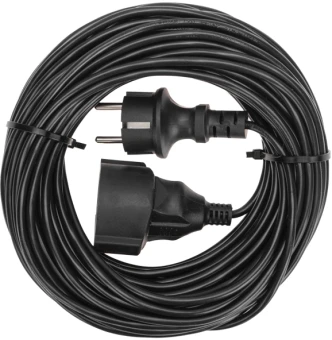 Удлинитель силовой PROconnect PROc-Uc (13-4910) 3x0.75кв.мм 1розет. 20м ПВС 6A без катушки черный