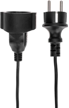 Удлинитель силовой PROconnect PROc-Uc (13-4910) 3x0.75кв.мм 1розет. 20м ПВС 6A без катушки черный