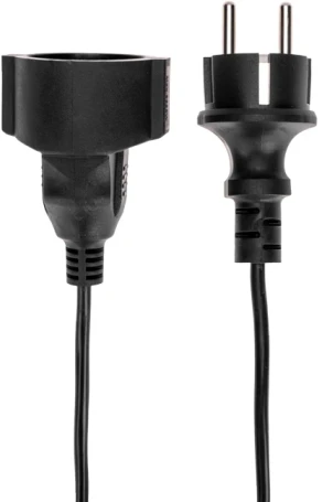 Удлинитель силовой PROconnect PROc-Uc (13-4910) 3x0.75кв.мм 1розет. 20м ПВС 6A без катушки черный
