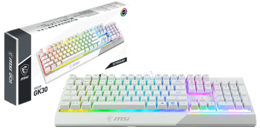 Клавиатура MSI Vigor GK30 плунжерная проводная (Белый)