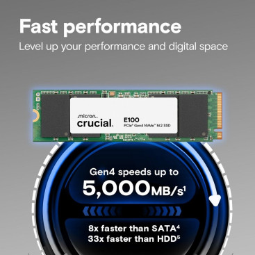Crucial E100 2TB M.2 2280 PCIe Gen4x4 CT2000E100SSD8