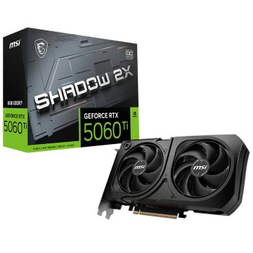 MSI NVIDIA GeForce RTX 5060 Ti SHADOW 2X OC PLUS 8GB (RTX 5060 Ti 8G SHADOW 2X OC PLUS)