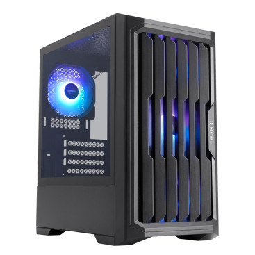 1STPLAYER BULLET HUNTER H2 ARGB, mATX, 4x120mm ARGB, Black, H2-BK-4F7