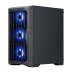 1STPLAYER BULLET HUNTER H2 ARGB, mATX, 4x120mm ARGB, Black, H2-BK-4F7