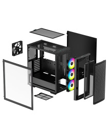 Deepcool CK560, ATX, 4x120mm ARGB, Black