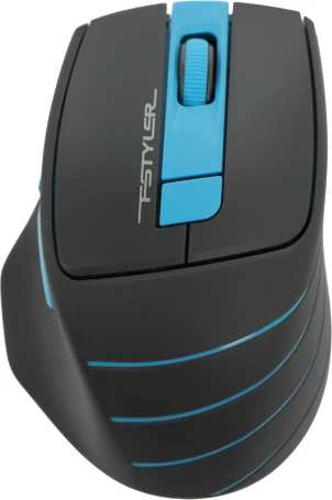 A4Tech Fstyler FG30S, беспроводная, 2000dpi, серый/синий