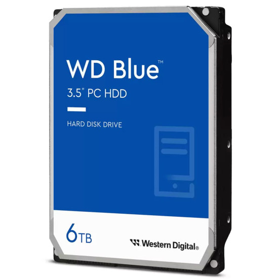 WD Blue 3.5" 6TB SATA 6Gb/s 5400rpm 256MB (WD60EZAX)