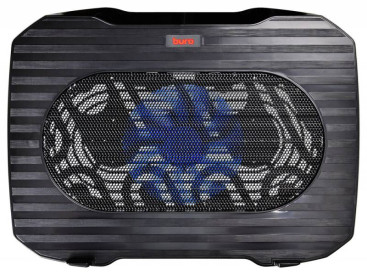 Подставка для ноутбука Buro BU-LCP156-B114 15.6" 357x265x33мм 1xUSB 1x 140ммFAN 345г металлическая сетка/пластик черный