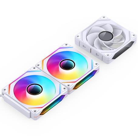 Вентилятор JONSBO ZL-120W(3 in 1) White 120х120х25мм (24шт/кор, ARGB LED, 800-1800об/мин, белый) Retail