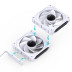 Вентилятор JONSBO ZL-120W(3 in 1) White 120х120х25мм (24шт/кор, ARGB LED, 800-1800об/мин, белый) Retail