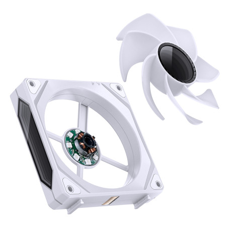 Вентилятор JONSBO ZL-120W(3 in 1) White 120х120х25мм (24шт/кор, ARGB LED, 800-1800об/мин, белый) Retail