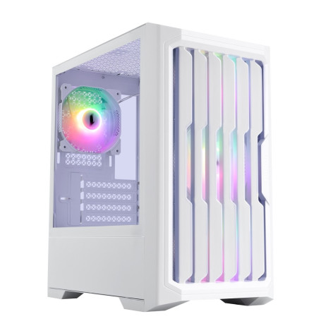 1STPLAYER BULLET HUNTER H2 ARGB, mATX, 4x120mm ARGB, White, H2-WH-4F7-W