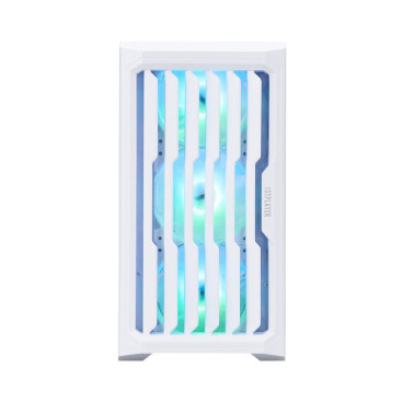 1STPLAYER BULLET HUNTER H2 ARGB, mATX, 4x120mm ARGB, White, H2-WH-4F7-W