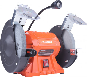 Электроточило Patriot GM 200 L Expert 550Вт 2980об/мин d=200мм t=20мм