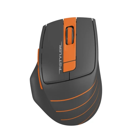 A4Tech Fstyler FG30S, беспроводная, 2000dpi, серый/оранжевый