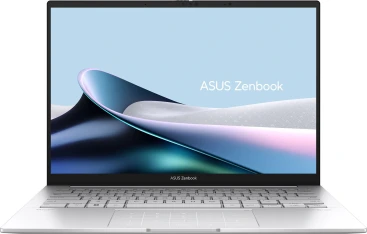 Ноутбук Asus Zenbook 14 OLED UX3405MA-QD988 Core Ultra 5 125H 16Gb SSD512Gb Intel Arc 14" OLED FHD+ (1920x1200) без ОС silver WiFi BT Cam Bag (90NB11R2-M01SN0)