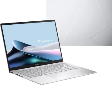 Ноутбук Asus Zenbook 14 OLED UX3405MA-QD988 Core Ultra 5 125H 16Gb SSD512Gb Intel Arc 14" OLED FHD+ (1920x1200) без ОС silver WiFi BT Cam Bag (90NB11R2-M01SN0)