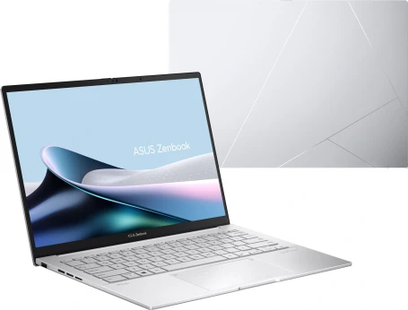 Ноутбук Asus Zenbook 14 OLED UX3405MA-QD988 Core Ultra 5 125H 16Gb SSD512Gb Intel Arc 14" OLED FHD+ (1920x1200) без ОС silver WiFi BT Cam Bag (90NB11R2-M01SN0)