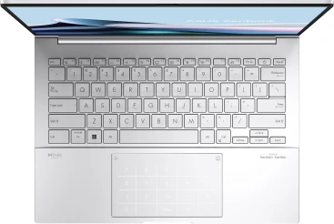 Ноутбук Asus Zenbook 14 OLED UX3405MA-QD988 Core Ultra 5 125H 16Gb SSD512Gb Intel Arc 14" OLED FHD+ (1920x1200) без ОС silver WiFi BT Cam Bag (90NB11R2-M01SN0)