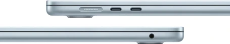 Ноутбук Apple MacBook Air A3241 M4 10 core 16Gb SSD512Gb/10 core GPU 15.3" Liquid Retina (2880x1864) macOS lt.blue WiFi BT Cam (MC7C4LL/A)