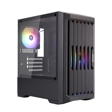 1STPLAYER BULLET HUNTER H2, mATX, 4x120mm FRGB, Black, H2-BK-4F1
