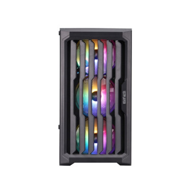 1STPLAYER BULLET HUNTER H2, mATX, 4x120mm FRGB, Black, H2-BK-4F1