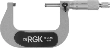 Микрометр RGK MCM-75 гладкий (МК) разм.шага 0.01мм серый черный (756983)
