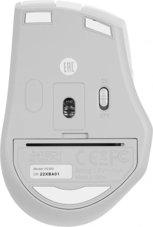 A4Tech Fstyler FG30S, беспроводная, 2000dpi, белый/серый