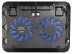 Подставка для ноутбука Buro BU-LCP156-B214 15.6"358x270x21мм 1xUSB 2x 140ммFAN 597г металлическая сетка/пластик черный