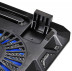 Подставка для ноутбука Buro BU-LCP156-B214 15.6"358x270x21мм 1xUSB 2x 140ммFAN 597г металлическая сетка/пластик черный