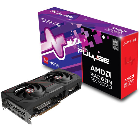 Sapphire AMD Radeon RX 9070 PULSE 16GB GDDR6 256bit 2xDP 2xHDMI 2FAN (11349-03-20G)