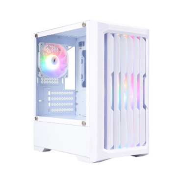 1STPLAYER BULLET HUNTER H2, mATX, 4x120mm FRGB, White, H2-WH-4F1-W
