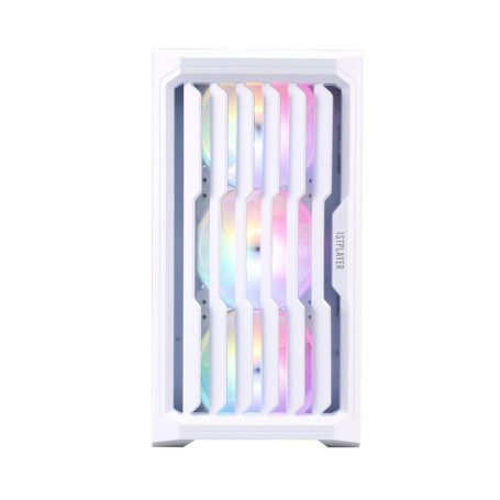 1STPLAYER BULLET HUNTER H2, mATX, 4x120mm FRGB, White, H2-WH-4F1-W