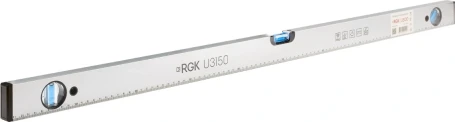 Уровень RGK U3150 пузырьковый 3глаз. магнит. серебристый/черный (752114)