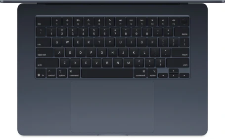 Ноутбук Apple MacBook Air A3241 M4 10 core 16Gb SSD512Gb/10 core GPU 15.3" Liquid Retina (2880x1864) macOS midnight WiFi BT Cam (MW1M3LL/A)