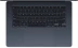 Ноутбук Apple MacBook Air A3241 M4 10 core 16Gb SSD512Gb/10 core GPU 15.3" Liquid Retina (2880x1864) macOS midnight WiFi BT Cam (MW1M3LL/A)