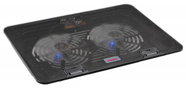 Подставка для ноутбука Buro BU-LCP156-B214H 15.6" 355x255x30мм 2xUSB 2x 140ммFAN 900г металлическая сетка/пластик черный