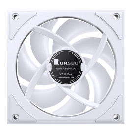 Вентилятор JONSBO ZK-120WR(3 in 1) White 120х120х25мм REVERSE (24шт/кор, ARGB LED, 800-1800об/мин, белый) Retail